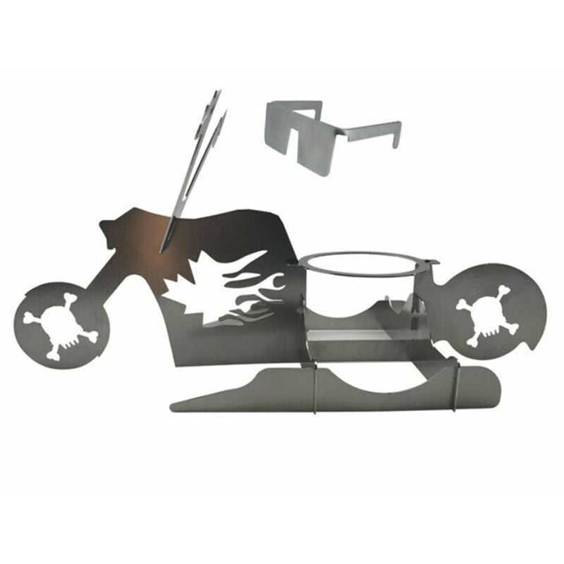 Chicken Stand Motorcycle BBQ Motorcycle Chicken Grill Stainless Steel BBQ Rack BBQ Stand