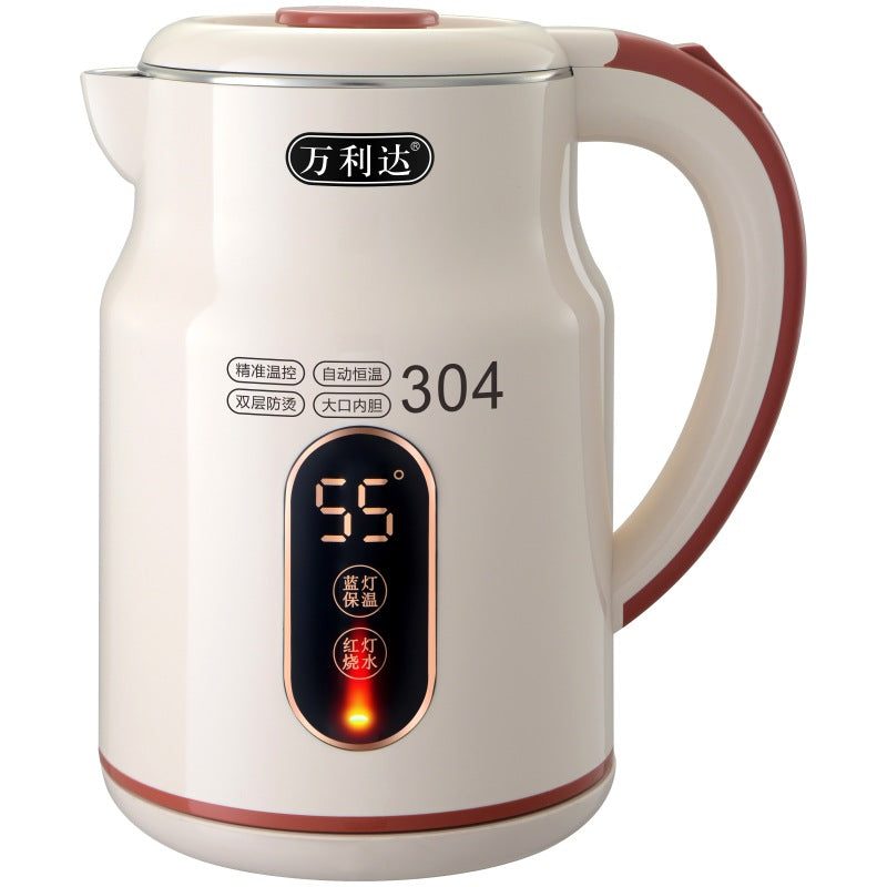 304Electric Kettle Household Durable Large Capacity Pregnant Baby Grade Insulation Electric Kettle Anti Scalding Electric Heating Boiling Kettle