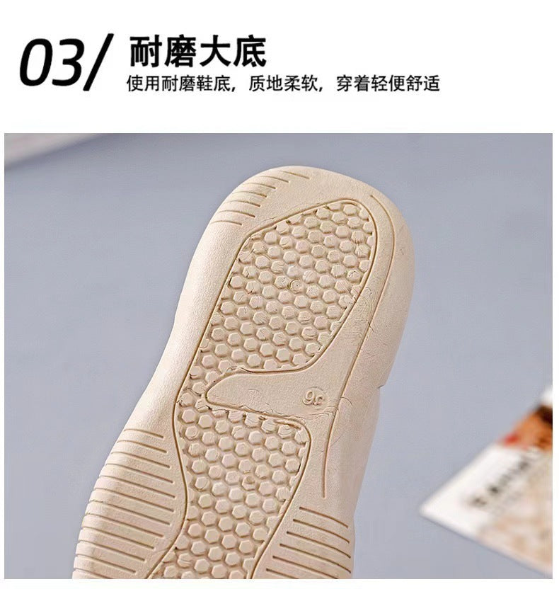 2024Summer New Korean Style ins Breathable White Sneakers for Women Low-top Casual Platform Shoes Thick-soled Wedge Sneakers Sports Shoes
