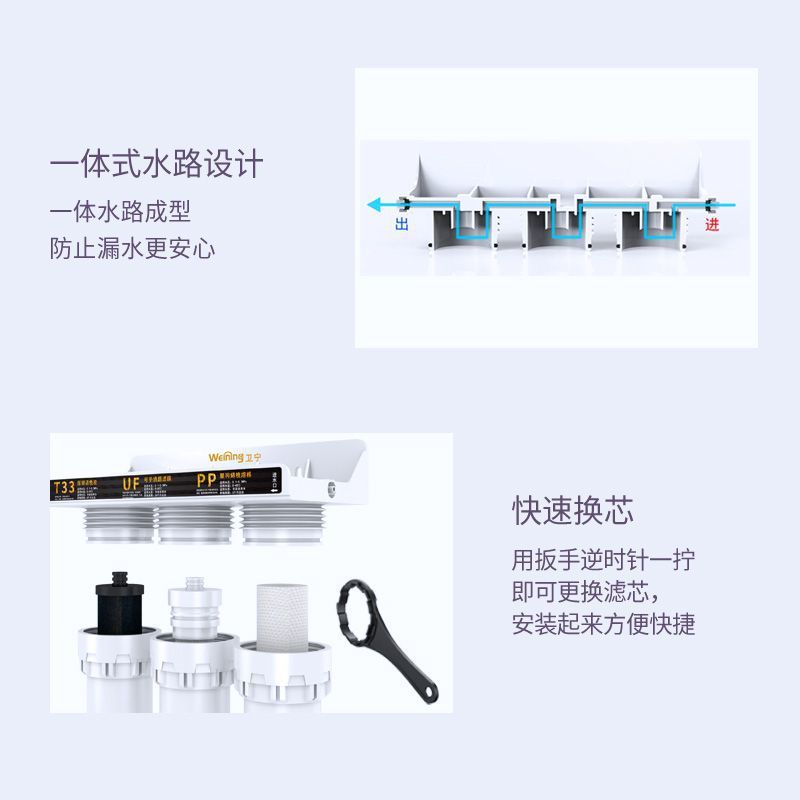 Household Direct Drinking Faucet Water Purifier Kitchen Tap Water Well Water Pre-Filter Handheld Filter Cartridge Water Purifier Ultrafiltration
