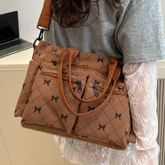 2025Summer New Simple Fashion Underarm Tote Bag This Year's Trendy Retro Commuter Shoulder Bag for Women