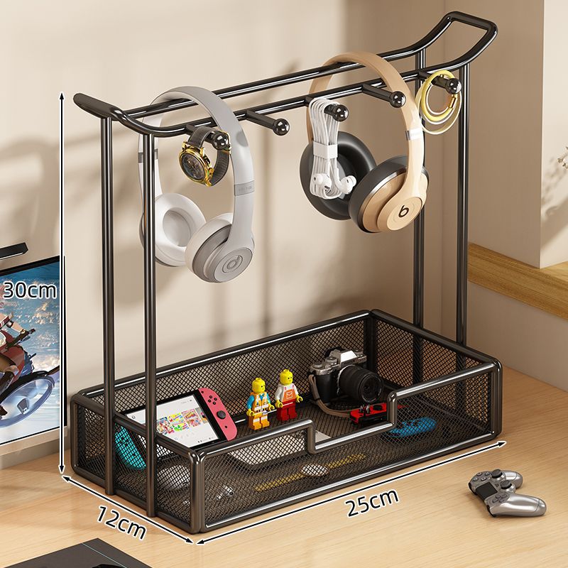 Universal Desktop Headphone Stand Storage Rack Gaming Headset Holder Metal Earbud Stand