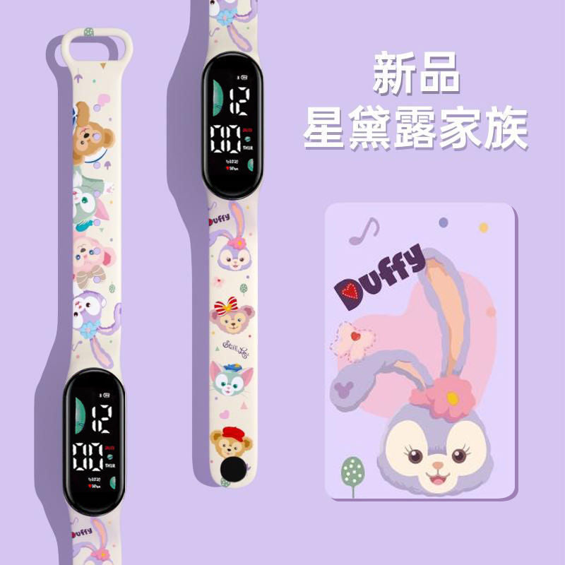 New Pochacco Cartoon Electronic Watch for Students Cute Children's Cartoon Print LED Sports Watches Wholesale