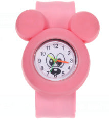 Children's Cute Fashion Snap Watch for Boys and Girls Quartz Watch Childlike Chronograph Large Dial