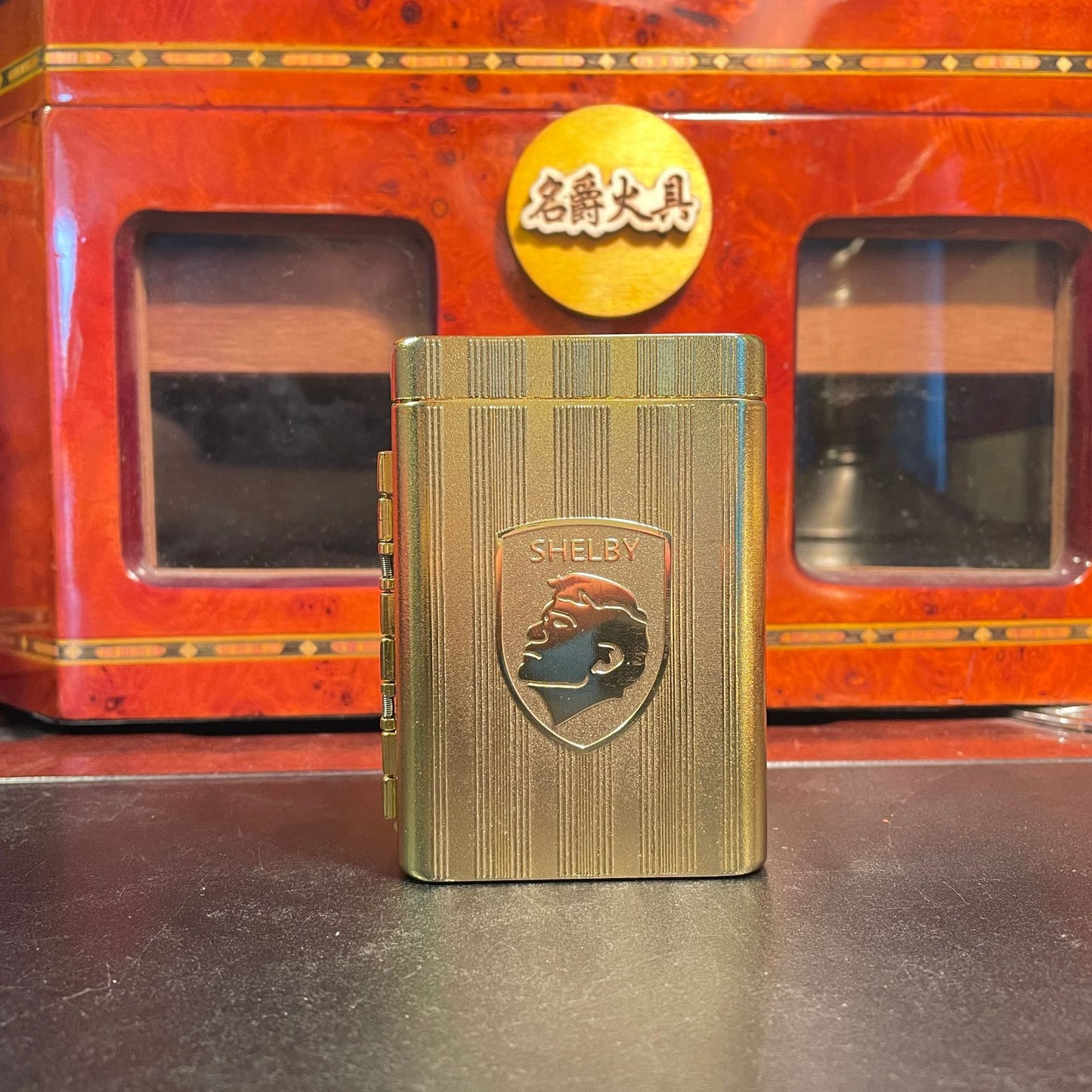 MG New Model Harland Cigarette Case Bloodbath Cigarettes Gangster Style Thick Cigarettes16Metal Side Three-Way Factory Direct Sale