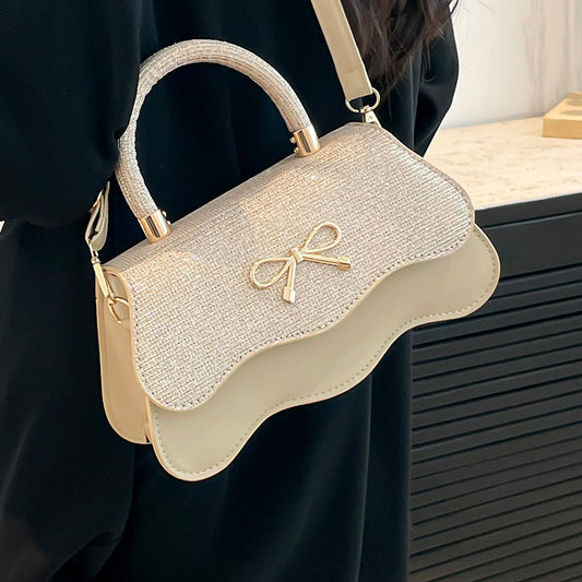 Fashion Trend Casual Simple Texture Baguette Bag2025Summer new style women's personalized shoulder crossbody bag