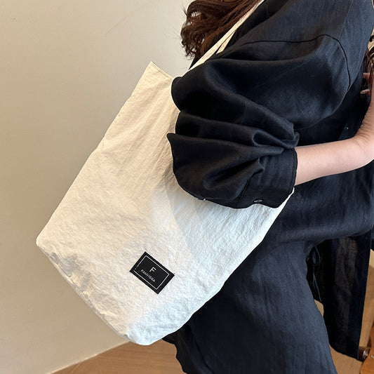 Foreign Trade New Solid Color Women's Bag Wholesale Large Capacity Women's Shoulder Bag Crossbody Bag ins Fashionable Versatile Commuter Bag