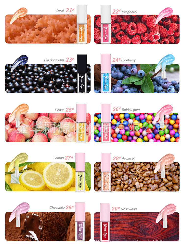 New Lip Gloss Six-color Lip Gloss Multi-color Optional Create Sexy Lip Makeup Color Rendering Long-lasting Waterproof Color Lifting