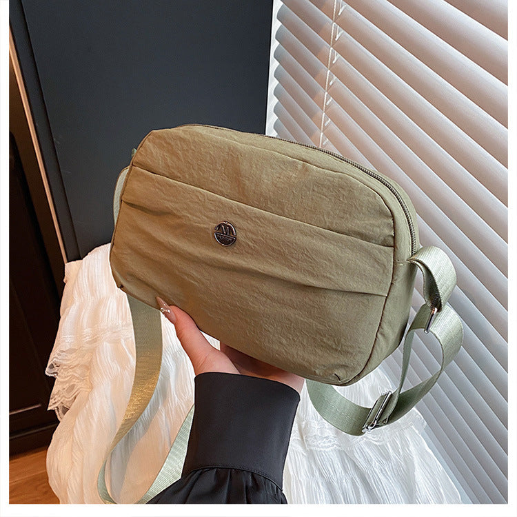 Casual texture niche design small square bag2025Spring New Fashionable Trendy Women's Single Shoulder Crossbody Bag