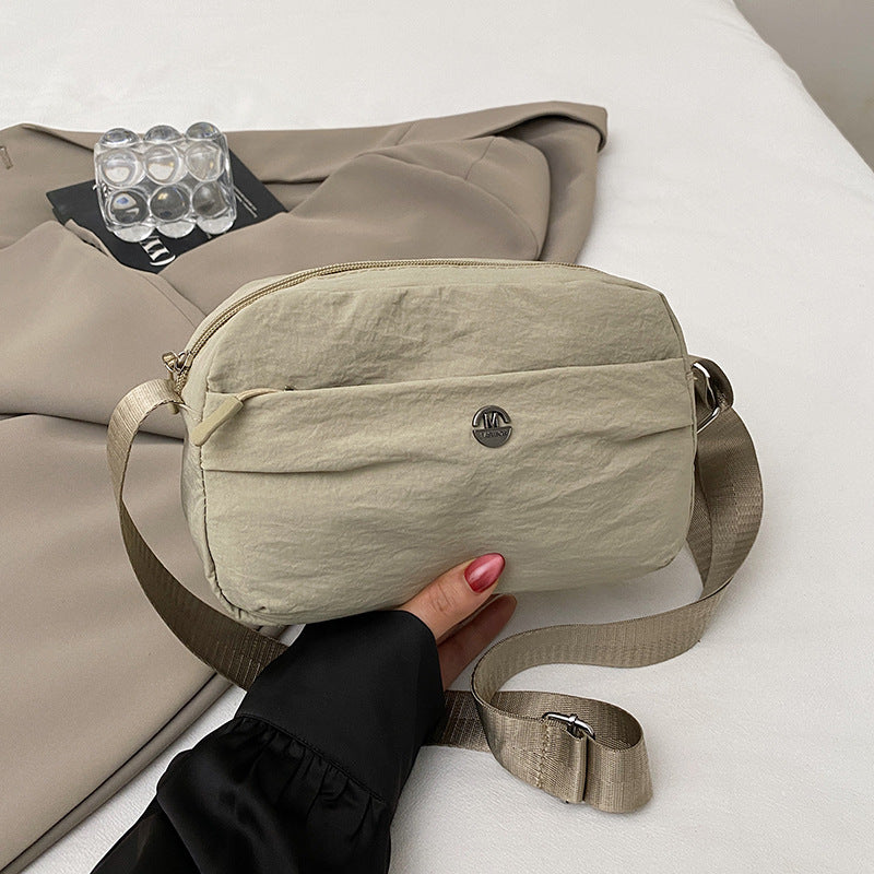 Casual texture niche design small square bag2025Spring New Fashionable Trendy Women's Single Shoulder Crossbody Bag