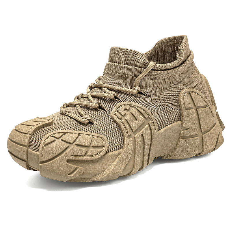 Men's Shoes Summer Breathable Casual Shoes New Cross-border Octopus Thick-soled Shoes Soft-soled Comfortable Sports Shoes Outdoor Hiking