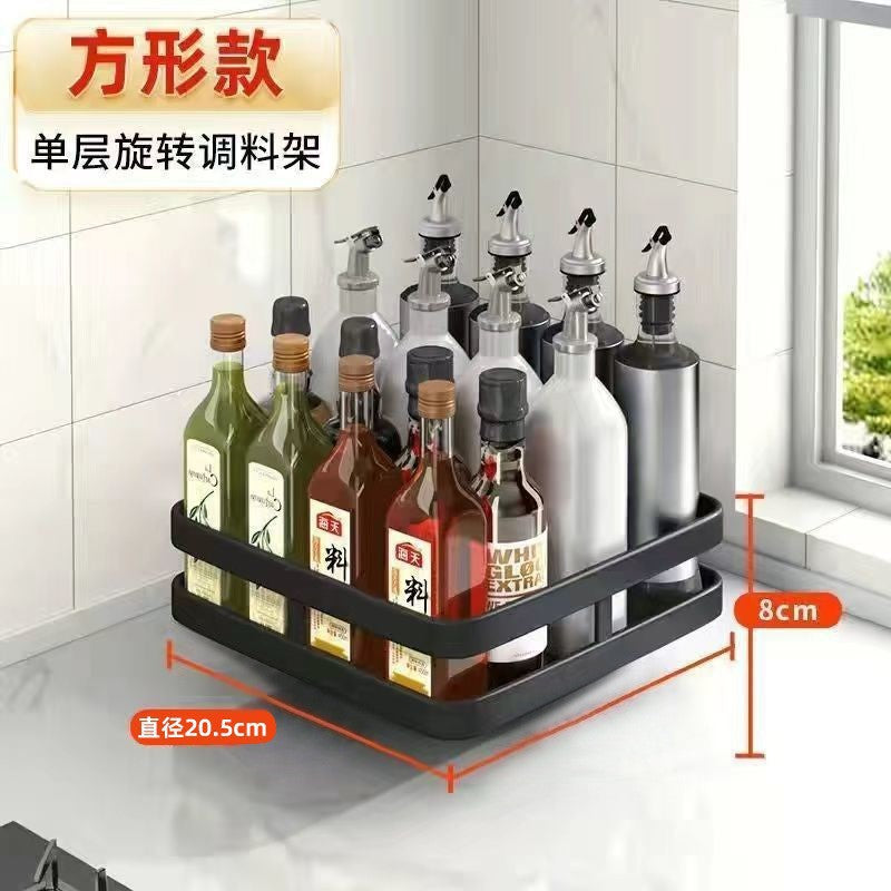 Rotatable Multi-layer Floor-standing Bedroom Trolley Kitchen Storage Rack Multifunctional Organizer Household Snack Rack Bedside Rack