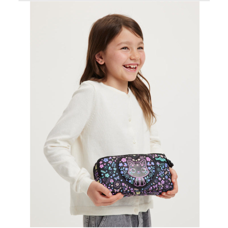 Australia smiggle School Bag Primary and Secondary School Students Big Eye Cat Gradient Cat Schoolbag Girl Backpack Trolley School Bag http://detail.1688.com/offer/949669119060.html