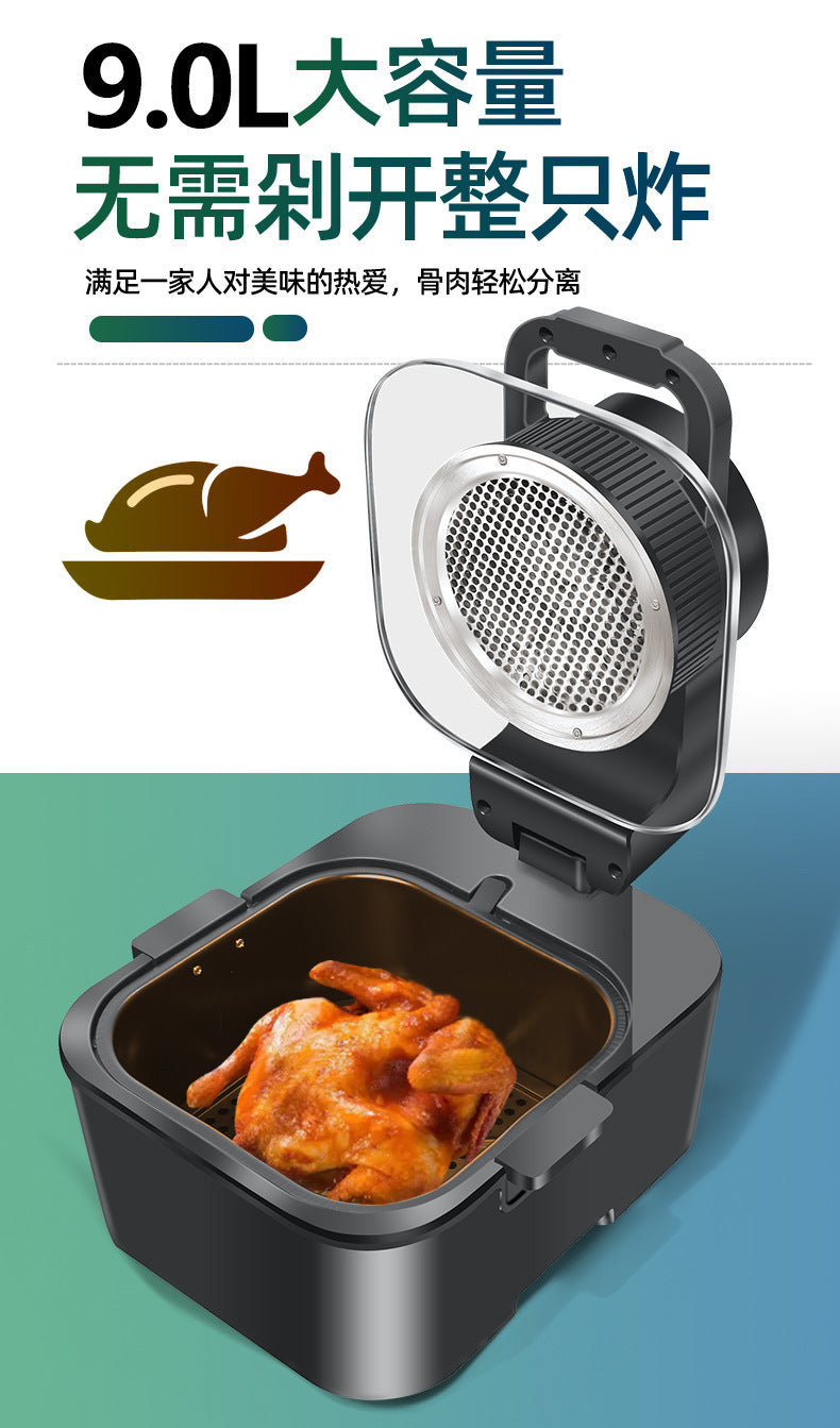 New visual air fryer for home use, intelligent large capacity9L Automatic Intelligent Oven and Fries All-in-One Machine