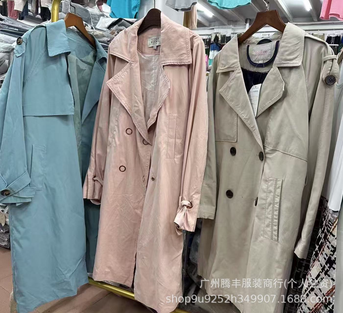 Women's Korean Style Trench Coat2024New Spring and Autumn British Style Mid-Length Petite Trendy Khaki Coat