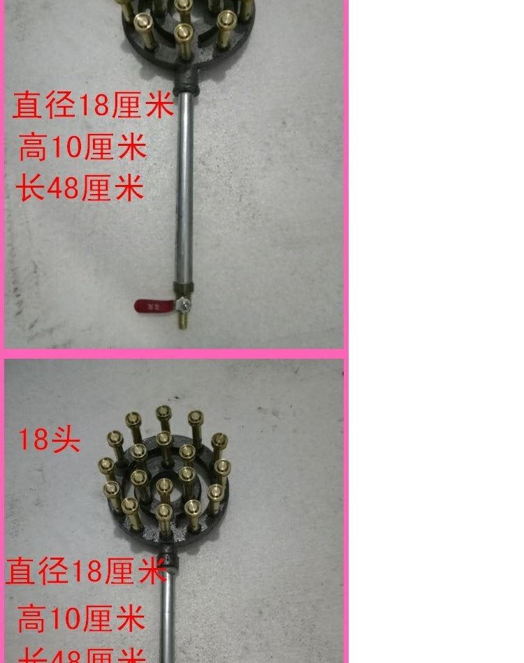Commercial High-Heat Stove Burner Gas Single Stove Tabletop Restaurant Gas Stove High-Pressure Liquefied Gas Biogas Natural Gas Stove Burner