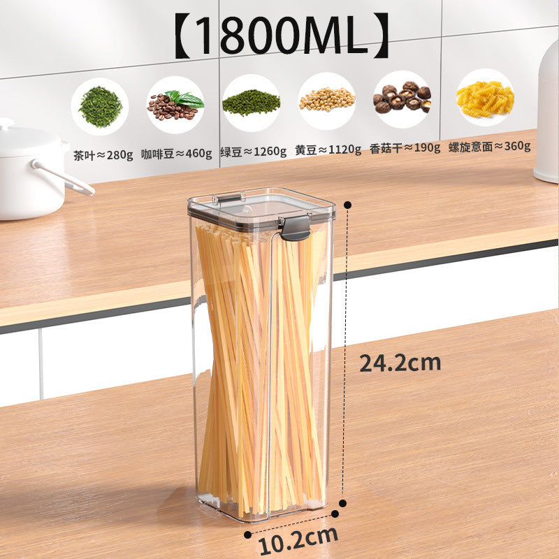 Sealed Jar for Dried Fruits, Spices, Grains, Refrigerator Fresh-Keeping Storage Box, Kitchen Food-Grade Beans, Noodles Storage Jar
