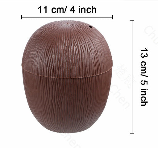 Amazon Hawaiian Party Decoration500ml Coconut Cup Hibiscus Fruit Cup Pineapple Cup Beverage Cup