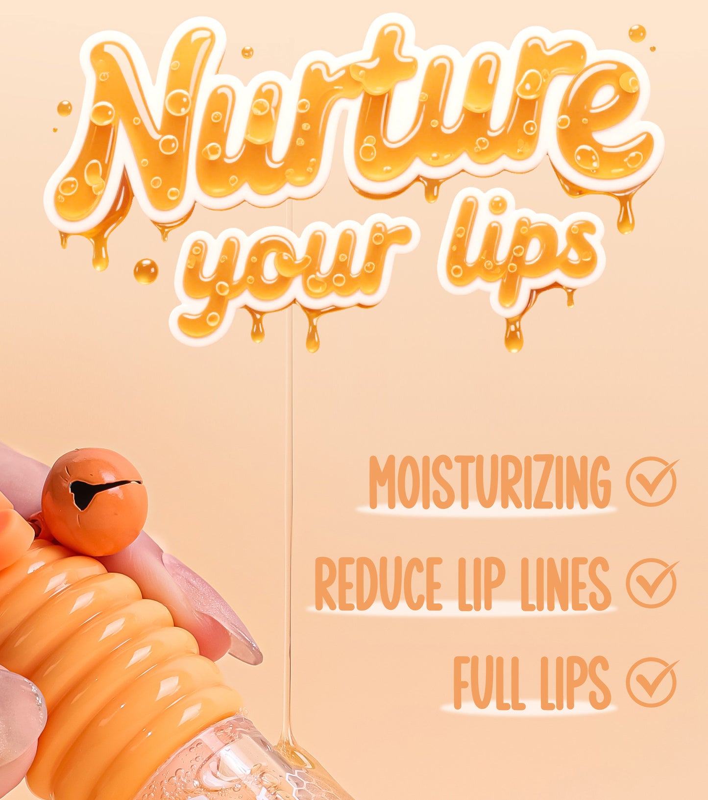 Cross-Border Makeup OLIBOLLA Hydrating Lip Oil Non-Stick Cup Long-Lasting Moisturizing Plumping Lip Gloss Wholesale Honey