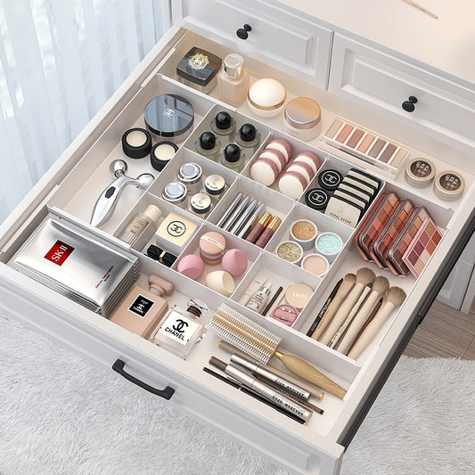 Drawer Divider Storage Box Expandable Dressing Table Cosmetics Kitchen Tableware Desktop Miscellaneous Organizer Box