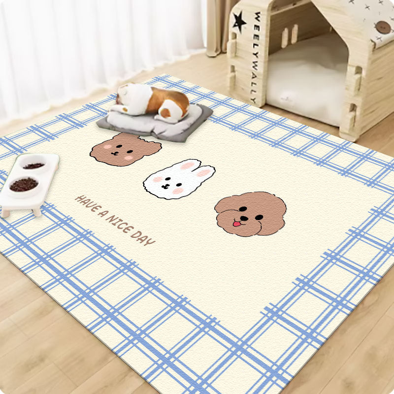 Pet wash-free floor mat waterproof and urine-proof pvc Dog Anti-Slip Mat Cooling Dog Fence Dog Cat Leather Floor Mat