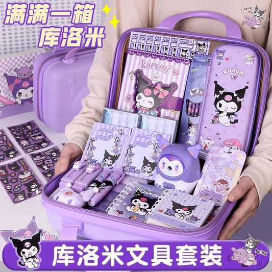 Back-to-School Kuromi Girl Stationery Set Gift Box Learning Supplies Toys First Grade New Student Gift Box http://detail.1688.com/offer/912261155366.html