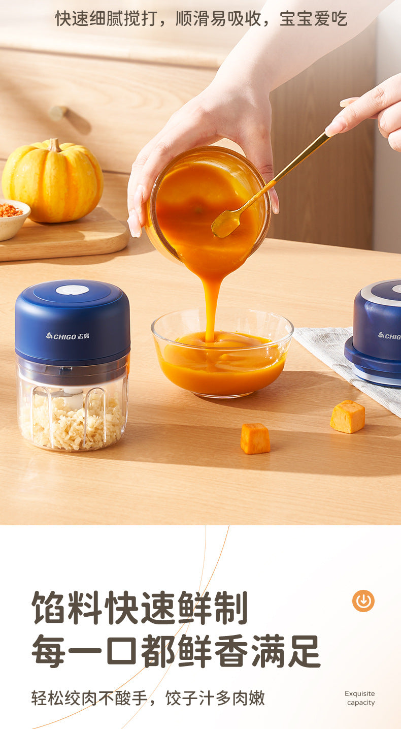 Wireless Charging Garlic Mincer Mini Electric Meat Grinder Kitchen Food Processor Garlic Crusher Garlic Paste Baby Food Maker