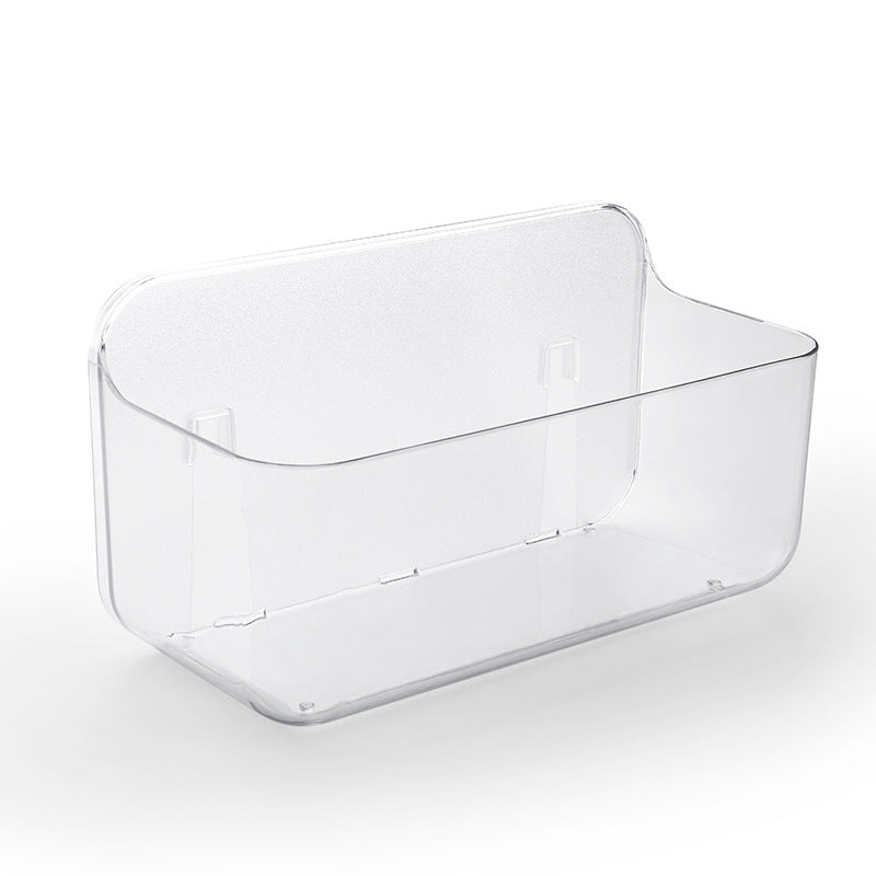 Bathroom Suction Cup Storage Rack Wall-Mounted Draining Rack No-Drill Hanging Rack Toilet Wall Soap Storage