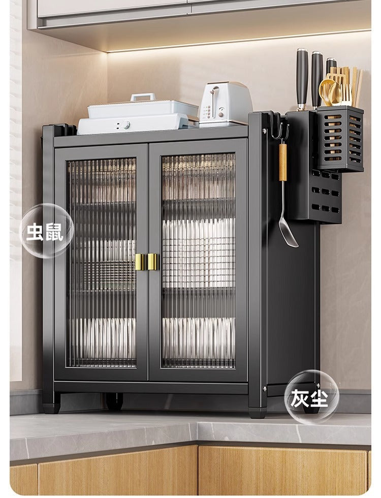 Kitchen Multifunctional Storage Rack Dustproof Dish Organizer Household Countertop Draining Bowl Cabinet Chopsticks Plate Storage Rack
