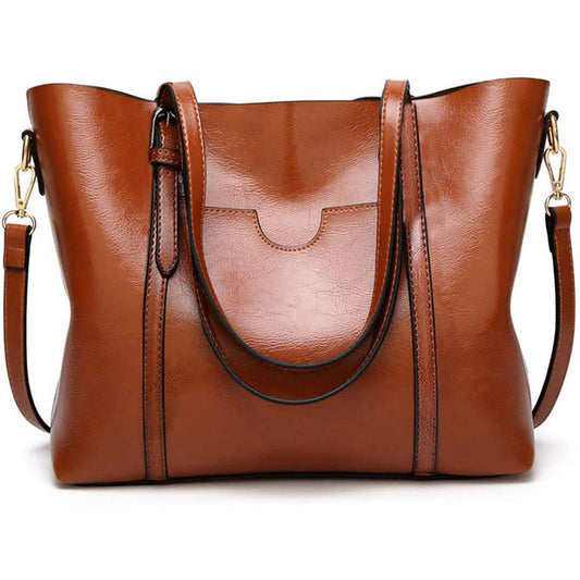 Export Women's Tote Bag PU Urban Simple Women's Travel Versatile Shoulder Bag Crossbody Bag Tassel Handbag