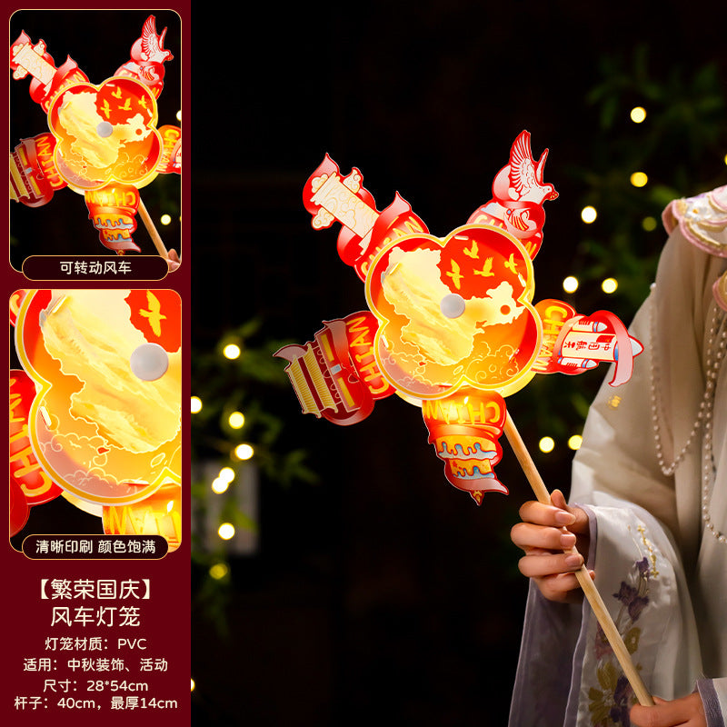Mid-Autumn Festival Lantern2025New Rabbit Lantern Handmade diy Material Package Children's Portable Glowing Cartoon Palace Lantern