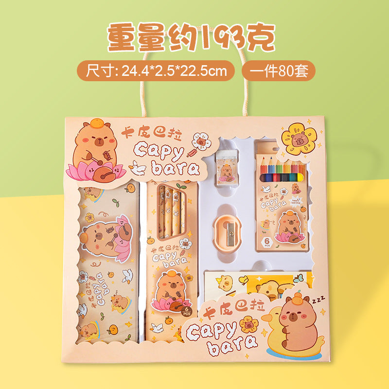 Children's Stationery Set Elementary School Student Reward Small Gift Pencil Six-Piece Set Back-to-School Season Learning Supplies Stationery Wholesale http://detail.1688.com/offer/812439578197.html