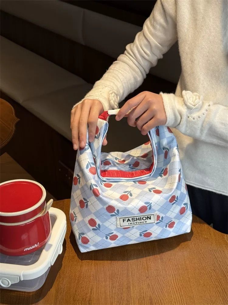 New Cartoon High-Value Aluminum Foil Insulated Student Lunch Bag Versatile Artistic Handheld Waterproof Office Worker Lunch Box
