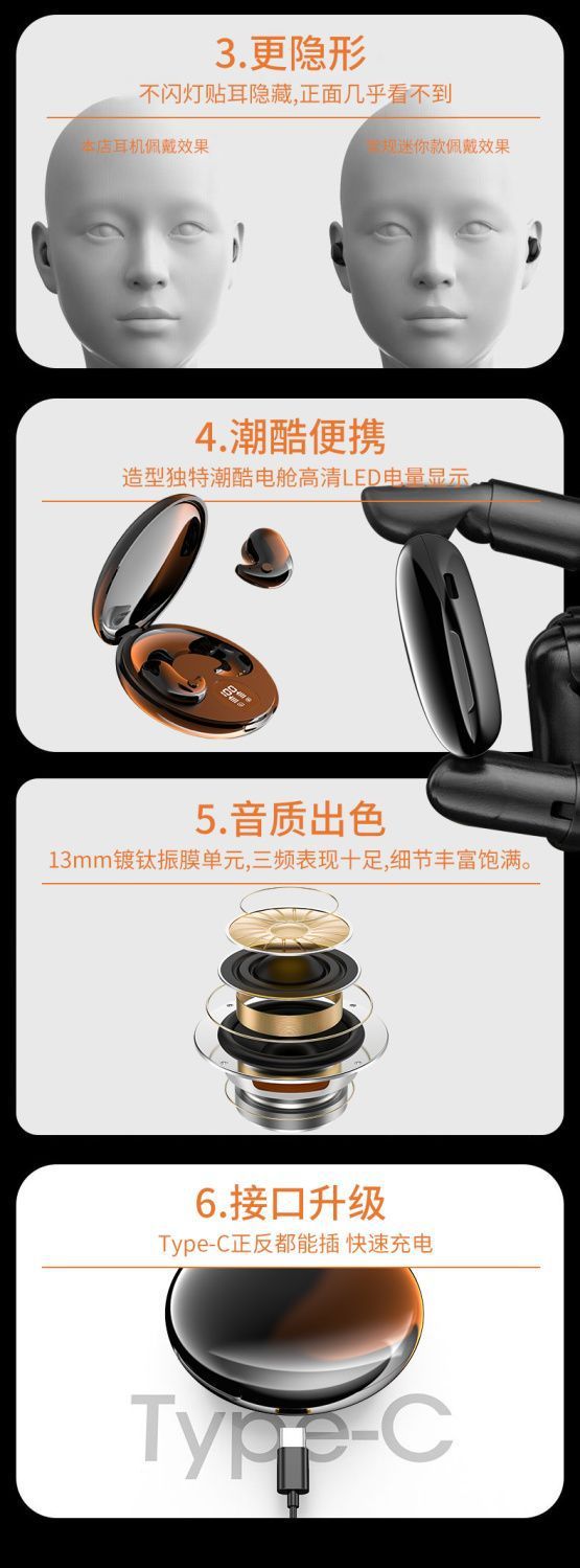 2025New Y29True Wireless Bluetooth Headset Sleep No Pressure On Ear Type Sound Isolation Noise Reduction Super Long Battery Life