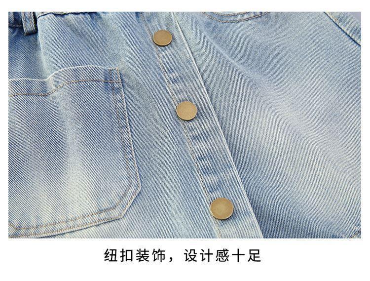 Children's Denim Skirt Short Thin Style2025 for Older Children Student Version Mid-Length Shorts