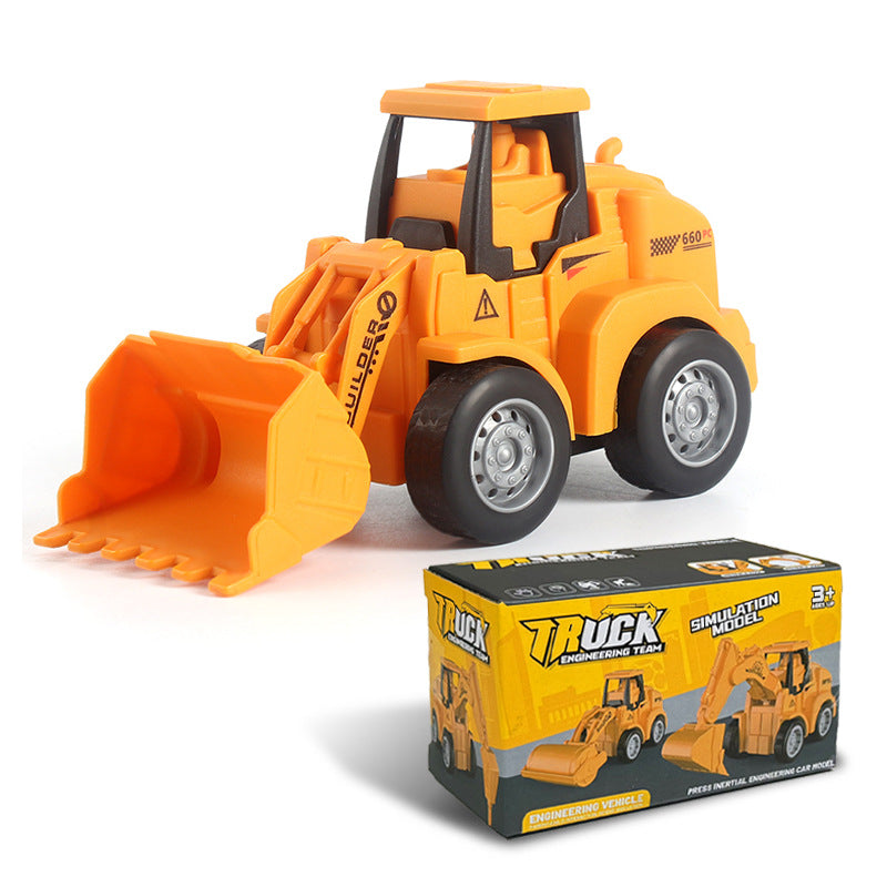 Hot-Selling Children's Push and Slide Construction Vehicles Excavator Bulldozer Fun Simulation Toy Vehicles Factory Direct Sale