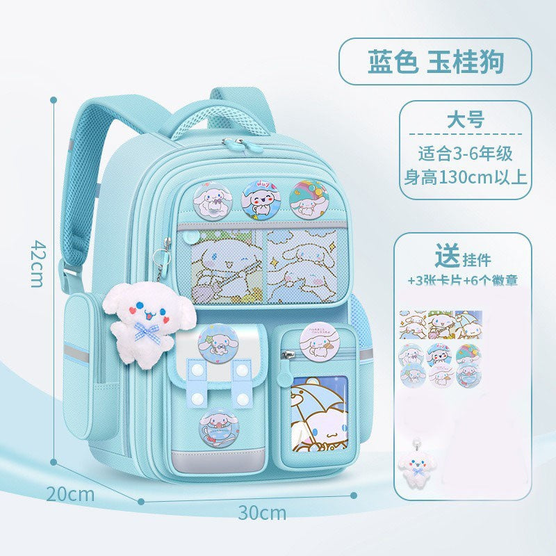 Schoolbag Primary School Girl Large Capacity Dirty Resistant Children's Schoolbag6-12Men's Weight Loss1-6Elementary School Student Backpack http://detail.1688.com/offer/727797868983.html