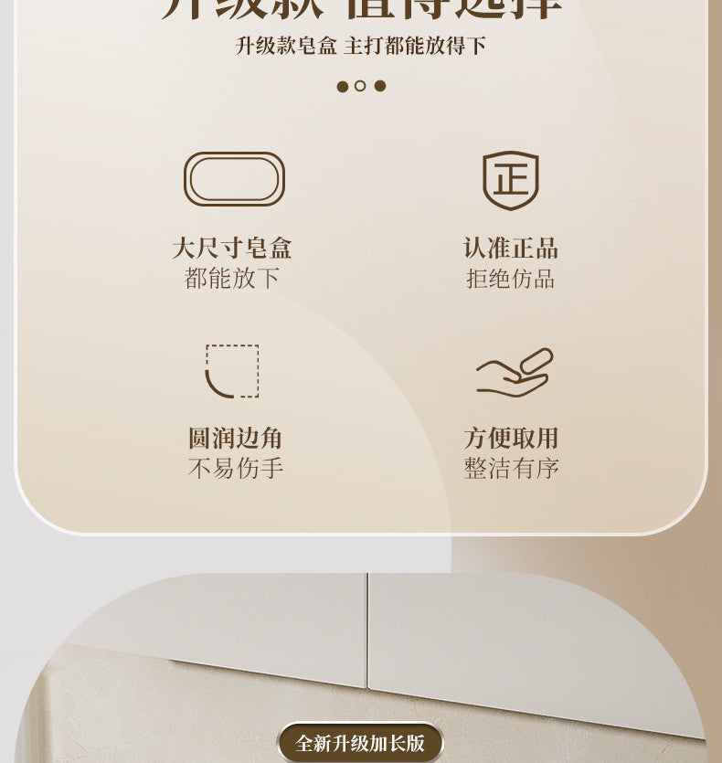 Cross-Border Hot-Selling Soap Holder Wall-Mounted Light Luxury Soap Holder Rack No-Drill Soap Box Draining Laundry Soap Box Convenient