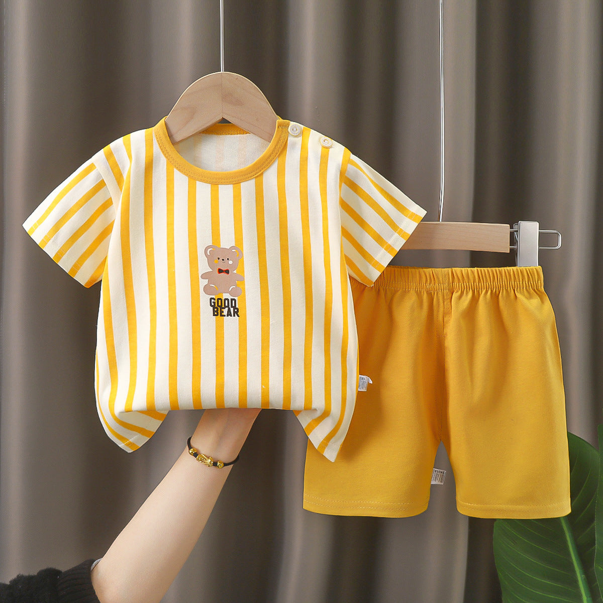 Children's Summer Short Sleeve Set a Cotton-like Boys' and Girls' Clothing t T-shirt Baby Summer Clothing2025Children's Clothing