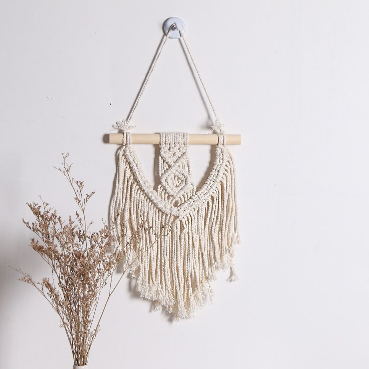 Cross-Border Hot-Selling European Style Artificial Woven Cotton Rope Tapestry Tassel Home Wall Hanging Decoration Soft Furnishing Collection Wholesale