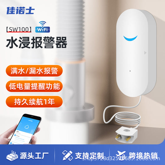 Graffiti wifi Intelligent Water Intrusion Detector Water Level Leak Sensor Remote APP Water Leak Detector