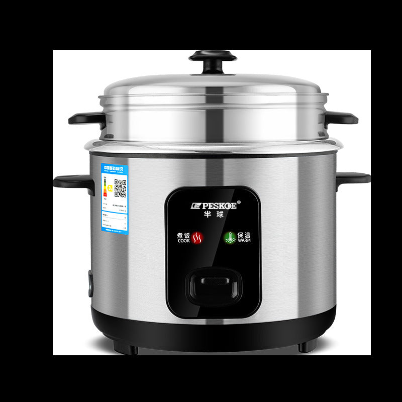 Positive Hemisphere Rice Cooker304Stainless Steel Inner Tank Without Coating for Household Use1.5L-6L Old-Fashioned1-10Steam and Cook Rice Cooker