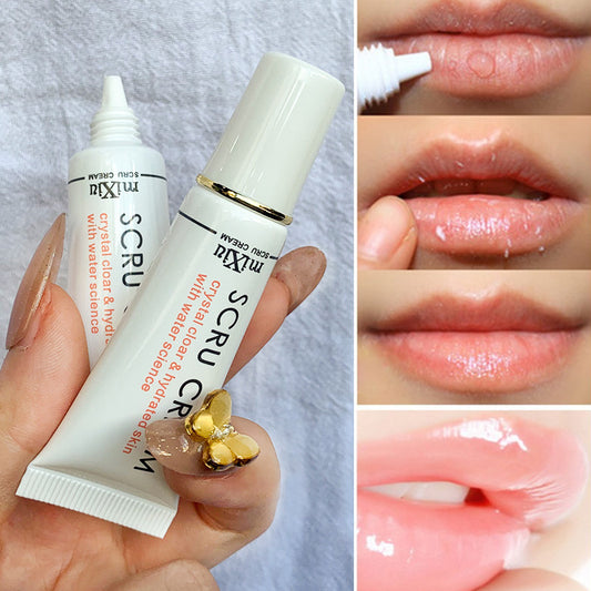 Michu MIXIU Propolis Lip Exfoliating Gel Scrub to remove dead skin, transparent gel for moisturizing and reducing lip lines