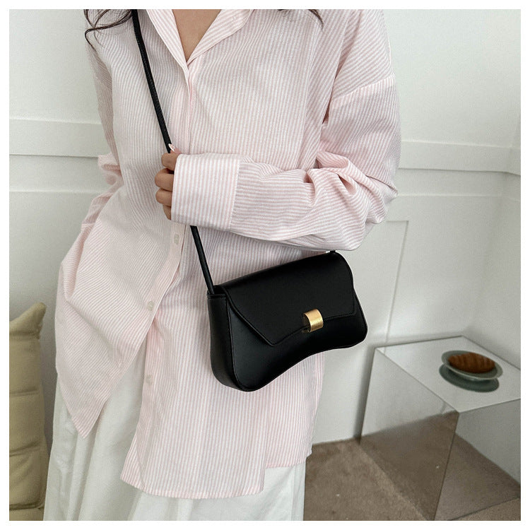 Trendy Women's Shoulder Crossbody Bag Small Square Bag2024Spring new style simple retro hand-held underarm bag