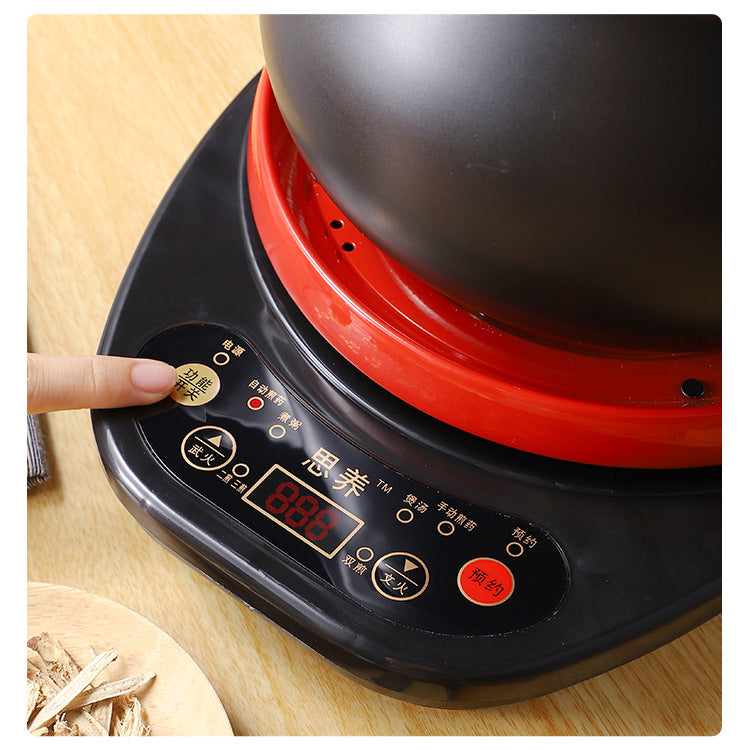 110V Large Capacity Decoction Pot Automatic Health Pot Ceramic Electric Clay Pot for Traditional Chinese Medicine Home Use