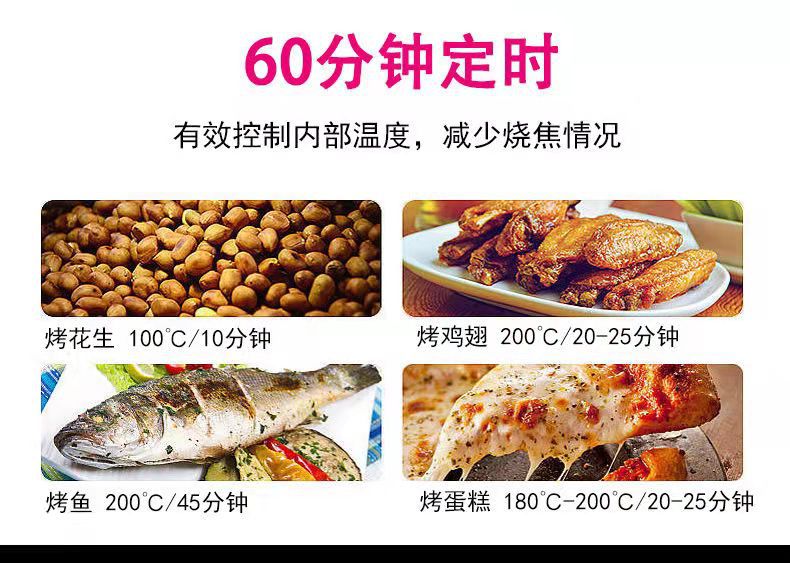 Xiaobawang Electric Oven Multi-Functional Household Oven Kitchen Baking Large Capacity All-in-One Oven Gift Wholesale