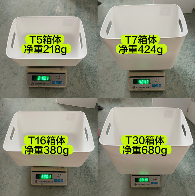 Storage Box Wholesale Storage Box Office Desktop Covered Dustproof Organizing Box Wardrobe Living Room Kitchen Storage Box