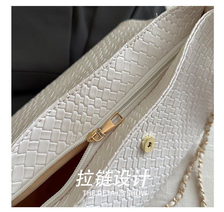 Korean Style ins Chain Bag Versatile Simple Large Capacity Shoulder Bag New Large Underarm Bag Commuter Bag