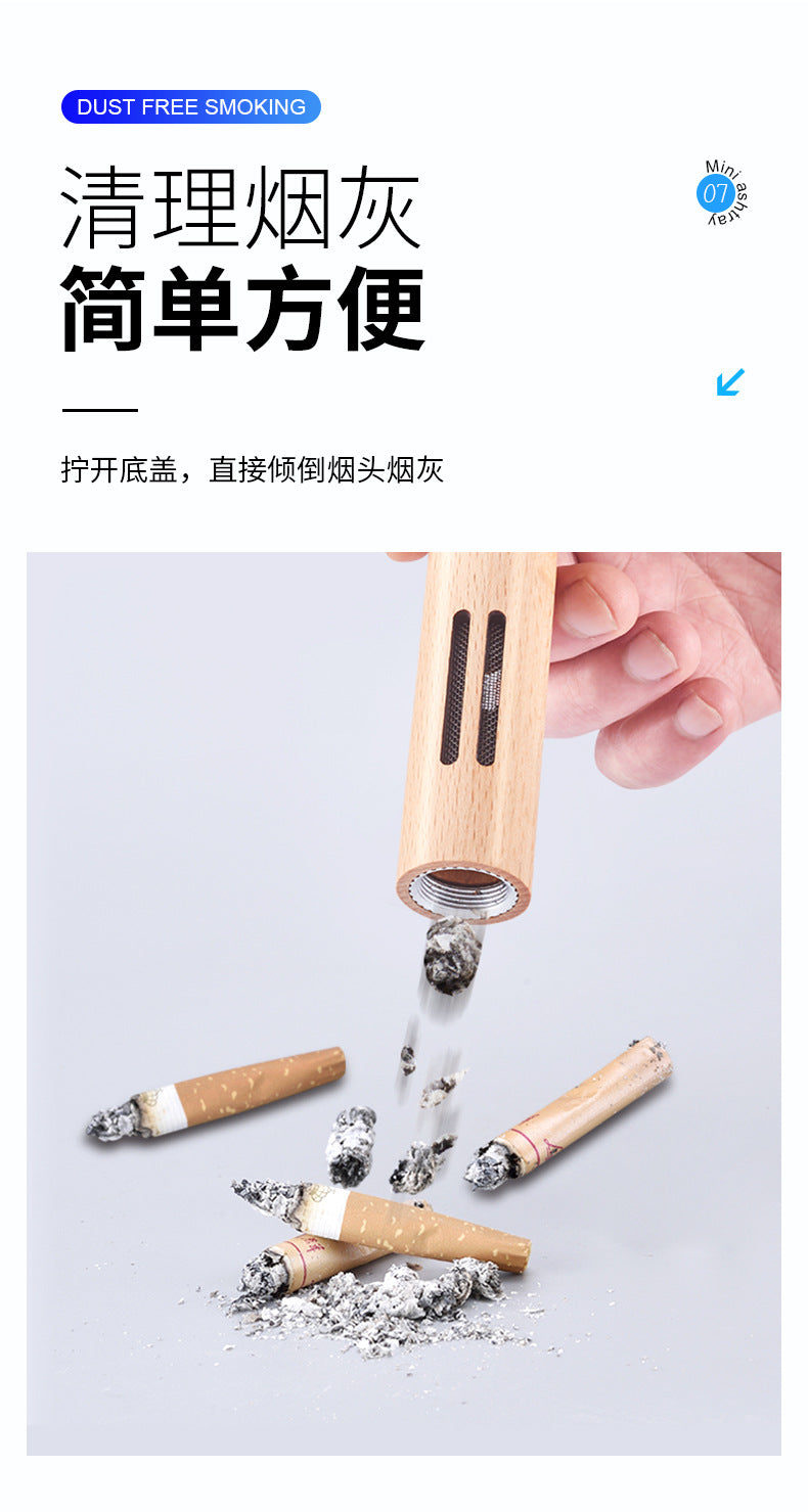 Car Ashtray Anti-ash Artifact Portable Car Ashtray Smoking Artifact Driving Lazy Anti-flying Ash Cigarette Holder