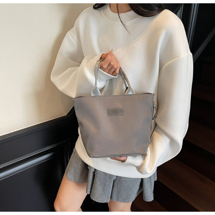 Casual Single Shoulder Crossbody Bag New Model Phone Small Square Bag Versatile Shopping Handbag Lightweight Water-Resistant Nylon Bag